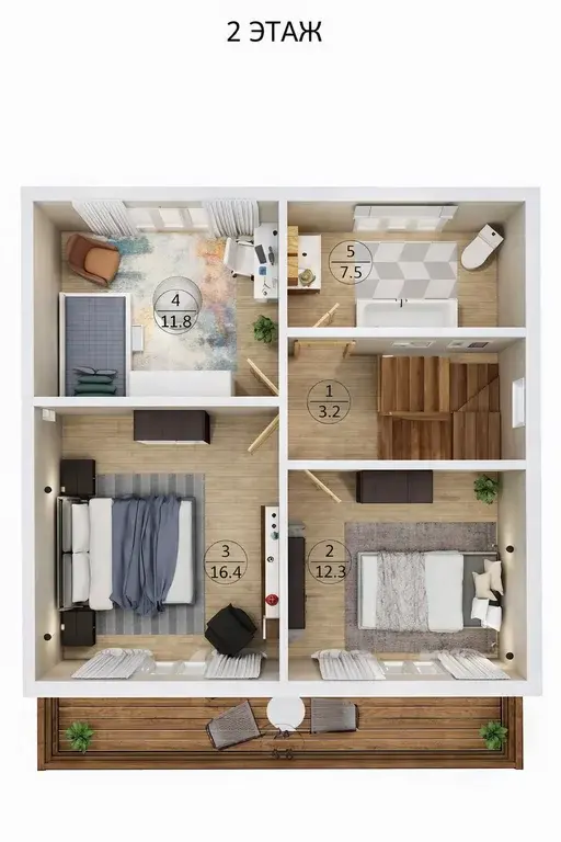 Дом 185,7 м2 на участке 6,2 сот. - Фото 30