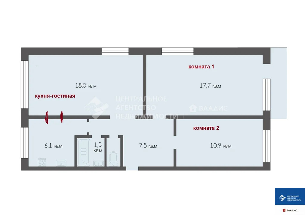 Продажа квартиры, Баграмово, Рыбновский район, 10 - Фото 20