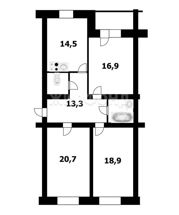 Продажа квартиры, Новосибирск, Адриена Лежена - Фото 12