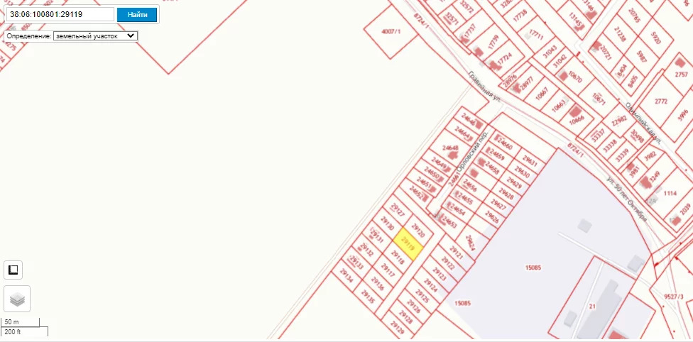 Кадастровая карта иркутской области хомутово