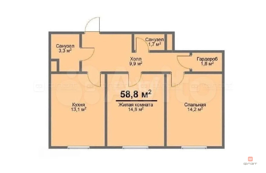 Продажа квартиры, Куюки, Пестречинский район, 21-й квартал - Фото 17