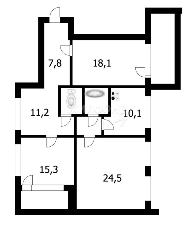 Продажа квартиры, Новосибирск, ул. Немировича-Данченко - Фото 36