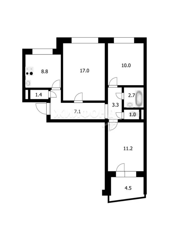 Продажа квартиры, Новосибирск, ул. Столетова - Фото 26