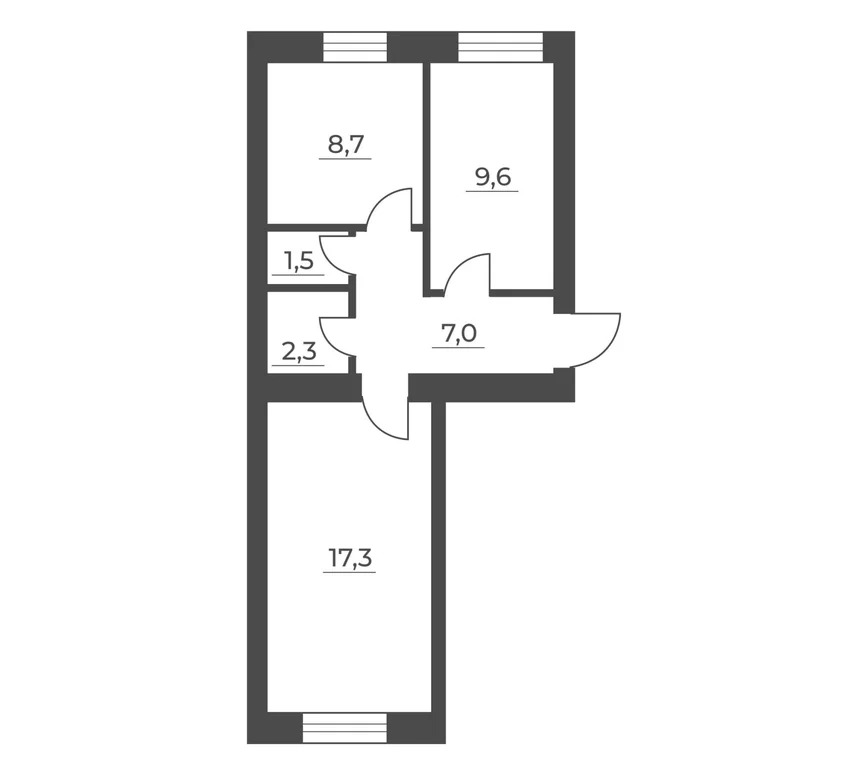 Продам 2-комн. квартиру 46.4 кв.м. - Фото 1