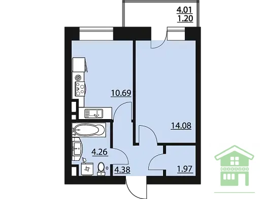 Продам 1 ком кв 36 кв м Солнечный п, Кленовая ул, д.1 - Фото 15