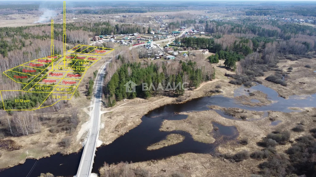 Судогодский район, село Чамерево, Дачная улица,  земля на продажу - Фото 0