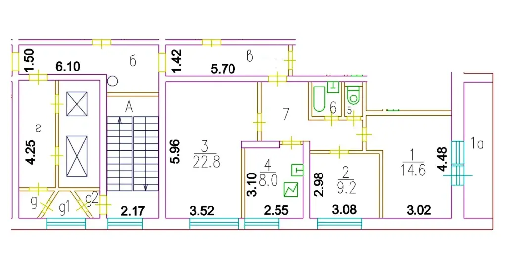 3-комнатная квартира ,  г. Москва, Поликарпова ул. д.19 к 1 - Фото 2