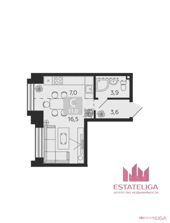 Продажа квартиры, набережная Марка Шагала - Фото 1