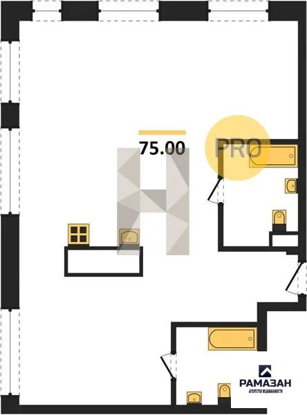 Продажа квартиры в новостройке, Казань, м. Суконная слобода, ул. ... - Фото 1