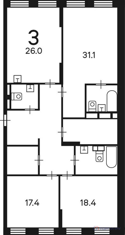 Продажа квартиры, улица Светланова - Фото 7