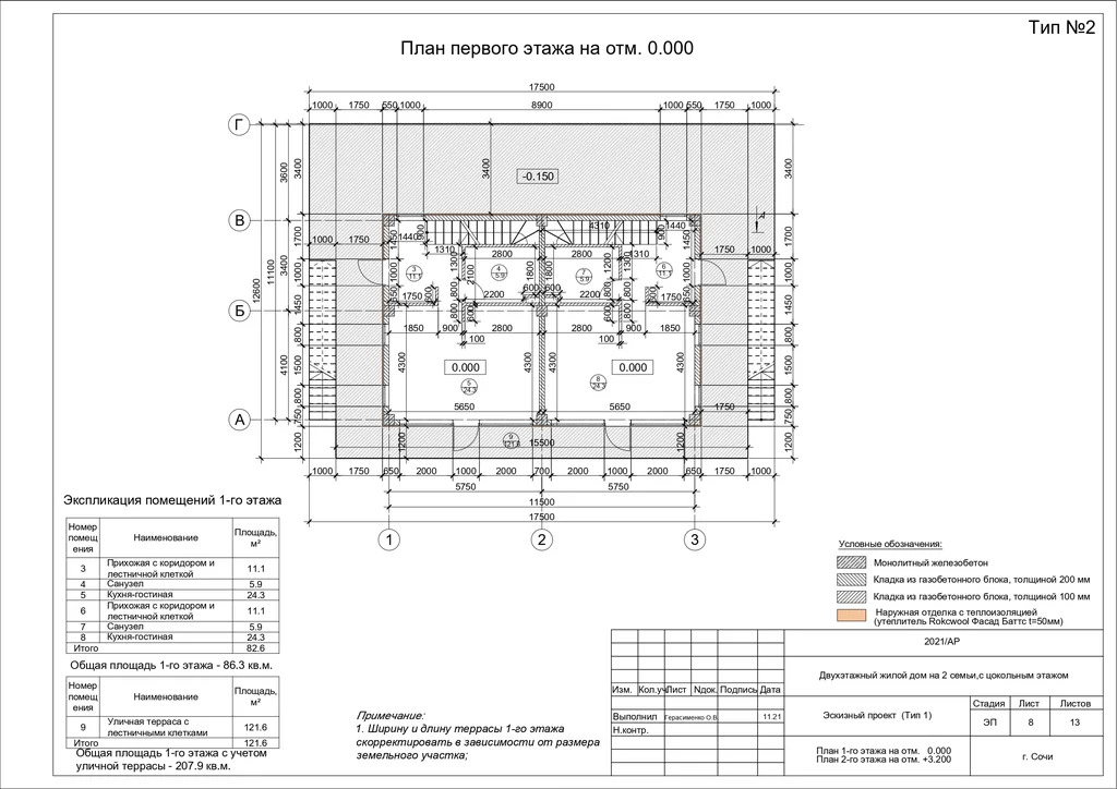 Дом 204 м2 на участке 4 сот. - Фото 2