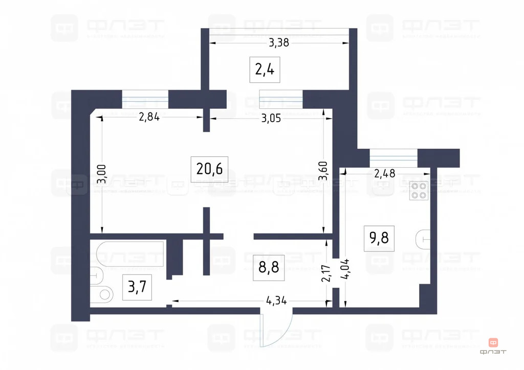 Продажа квартиры, Казань, ул. Бирюзовая - Фото 14