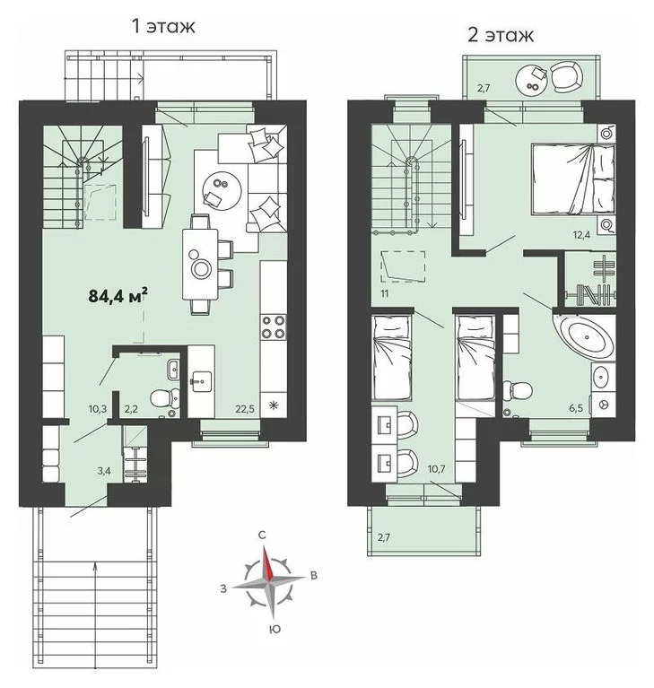 Продается дом, 84.4 м - Фото 13