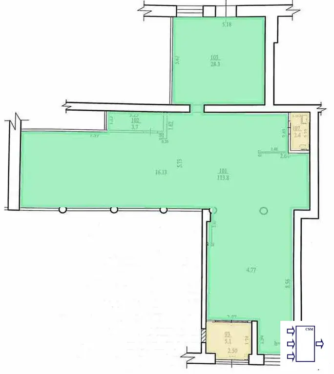 Уфа, продам торговое помещение, 153 кв.м, проспект Октября, 25 - Фото 9