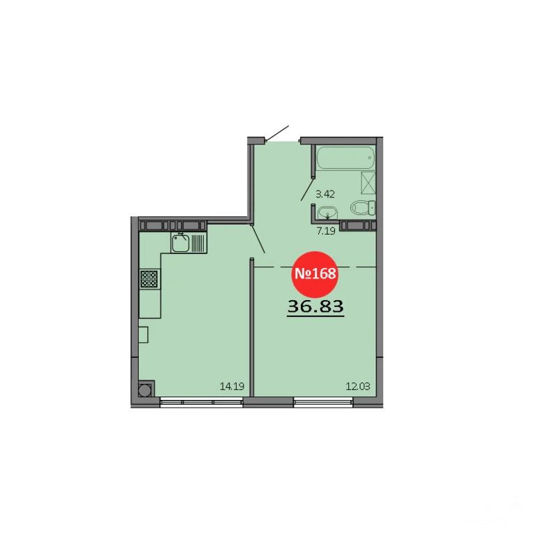 Продажа квартиры в новостройке, Белоглинка, Симферопольский район, ... - Фото 2