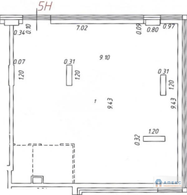 Продажа помещения (ПСН) пл. 84 м2 под банк, кафе, ресторан, бар, ... - Фото 6