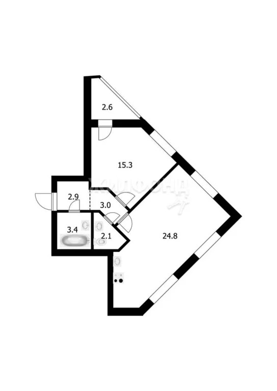 Продажа квартиры, Новосибирск, имени генерал-майора А.Н. Рожкина - Фото 11