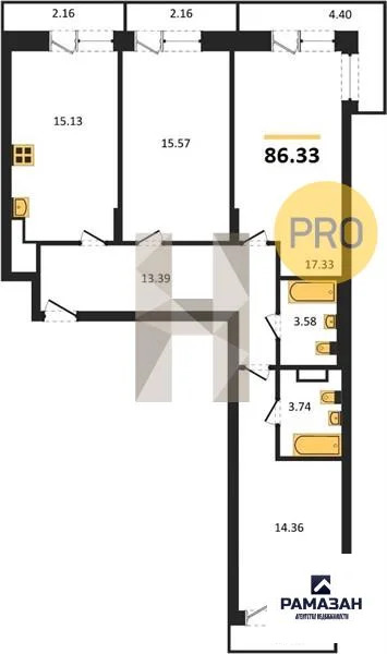 Продажа квартиры в новостройке, Казань, м. Горки, ул. Патриса Лумумбы - Фото 1