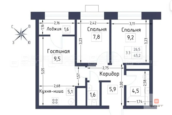 Продажа квартиры в новостройке, Казань, ул. Уютная - Фото 0