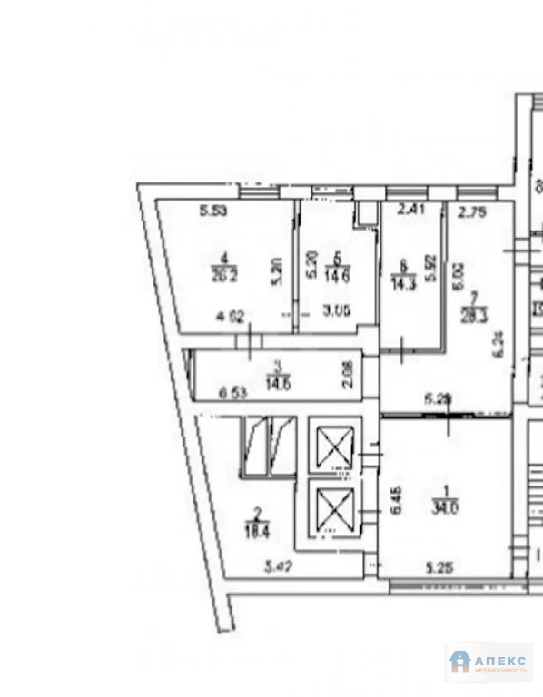 Аренда офиса 113 м2 м. Белорусская в бизнес-центре класса В в Тверской - Фото 4