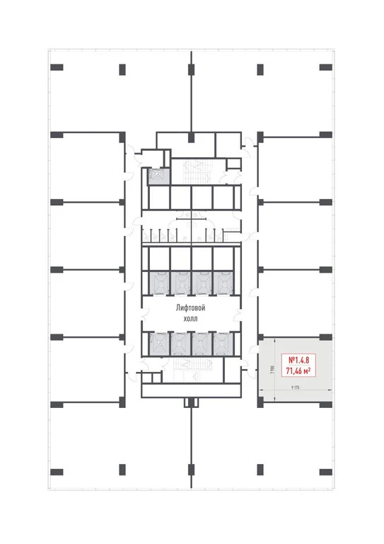 Продажа офиса 71.46 м2 - Фото 1