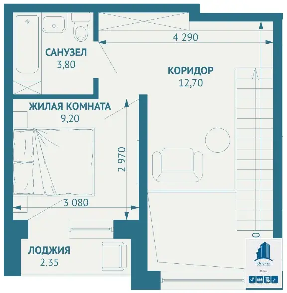 "Умное" жилье с террассами в двух уровнях. - Фото 3