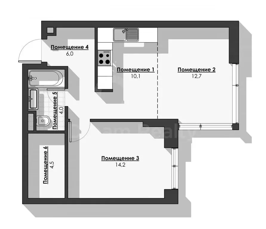 Продажа 2-комн. кв-ры, ул. Клубный Город на Реке Примавера жилой компл - Фото 18