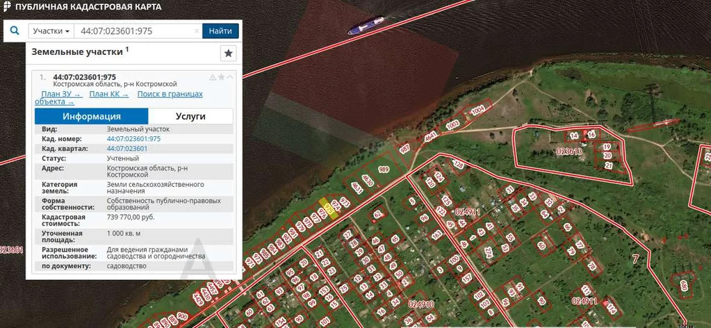 Публичная кадастровая карта костромской области костромской район