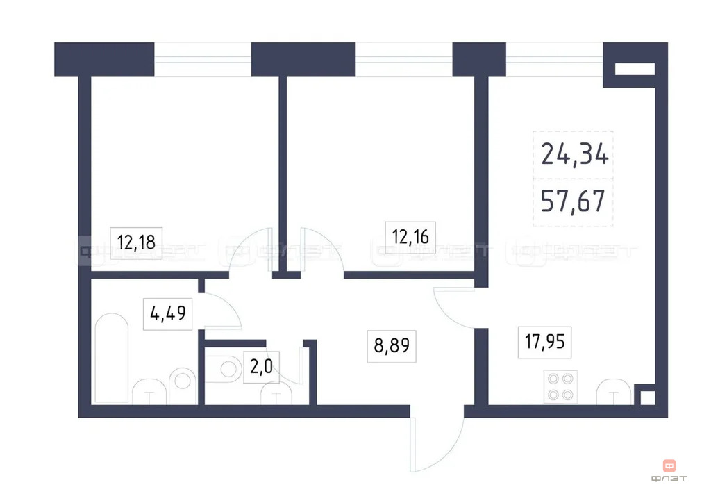 Продажа квартиры в новостройке, Казань, Победы пр-кт. - Фото 11