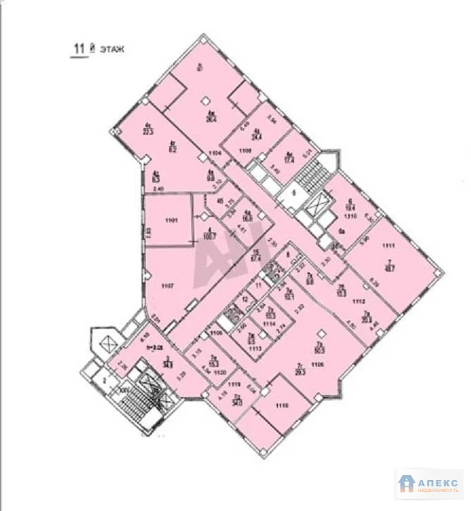 Аренда офиса 829 м2 м. Воронцовская в бизнес-центре класса А - Фото 3