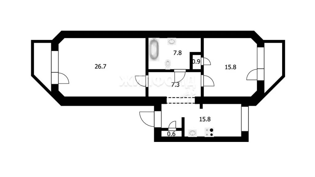 Продажа квартиры, Новосибирск, 1-й переулок Римского-Корсакова - Фото 24