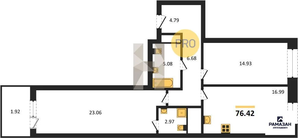 Продажа квартиры в новостройке, Казань, м. Горки, ул. Родины - Фото 1