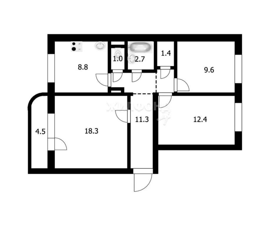 Продажа квартиры, Новосибирск, ул. Белинского - Фото 12