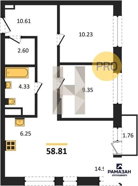 Продажа квартиры в новостройке, Казань, м. Проспект Победы, ... - Фото 1