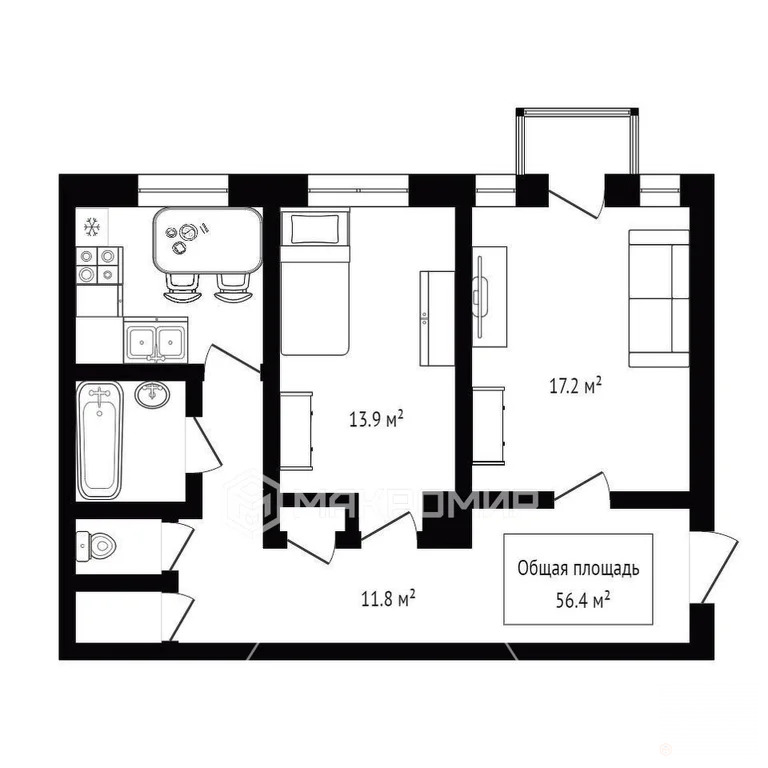 Продажа квартиры, Новосибирск, м. Площадь Маркса, ул. Станиславского - Фото 18