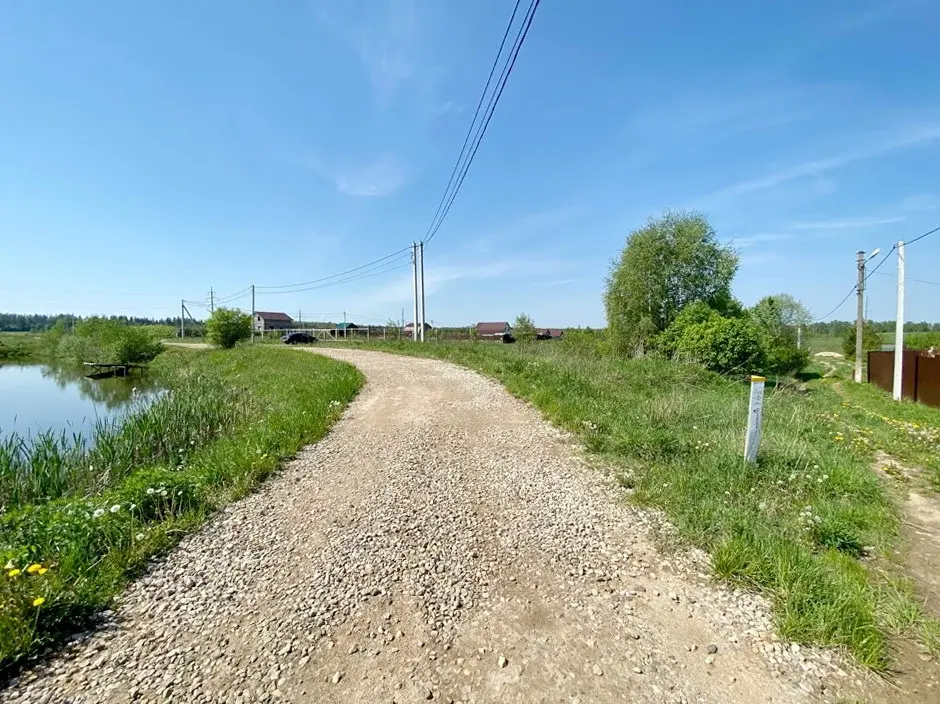 Участок с уникальным видом на большой пруд д, Орешки - Фото 1