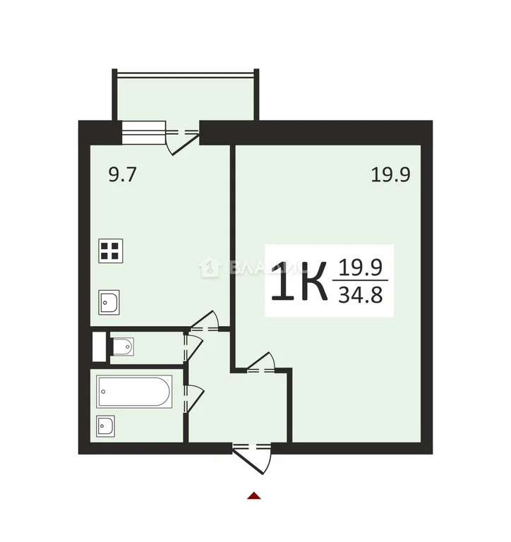 Москва, Путевой проезд, д.42, 1-комнатная квартира на продажу - Фото 2