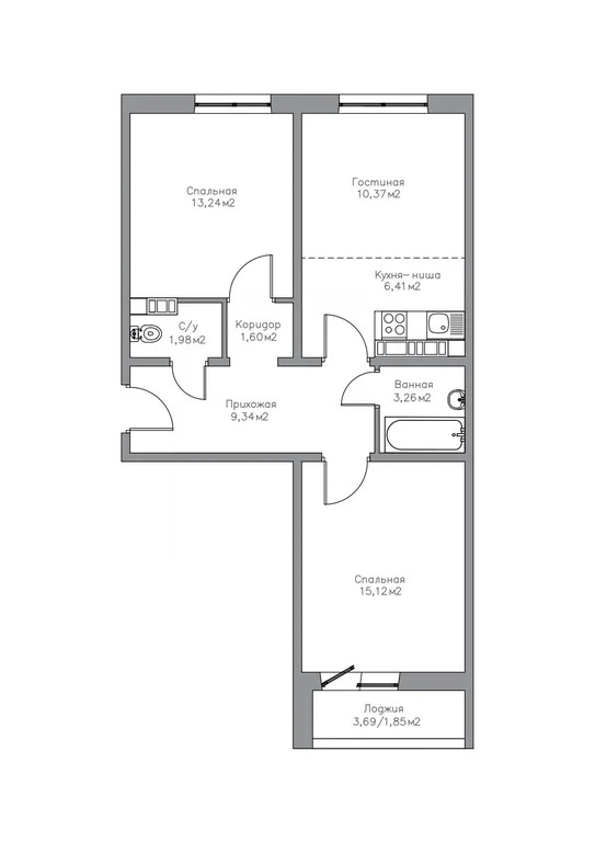 Продажа квартиры в новостройке, Оренбург, Победы пр-кт. - Фото 3