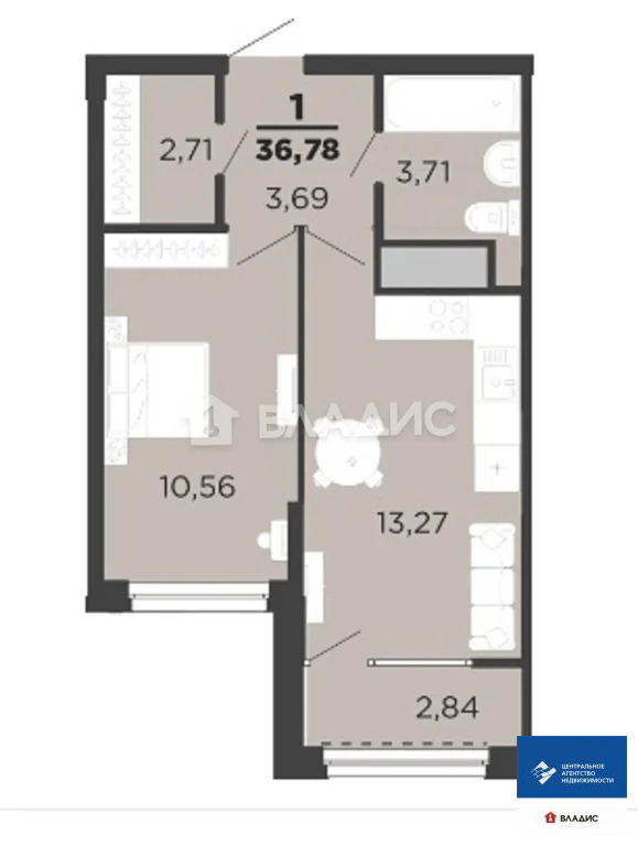 Продажа квартиры в новостройке, Рязань, улица Александра Полина - Фото 1