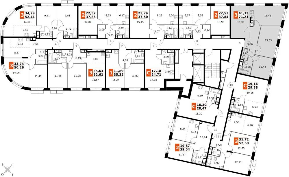 Продам 3-комн. квартиру 71.21 кв.м. - Фото 1