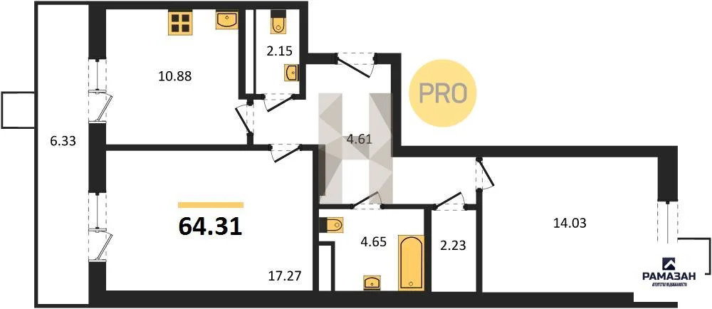 Продажа квартиры в новостройке, Казань, м. Горки, ул. Патриса Лумумбы - Фото 1
