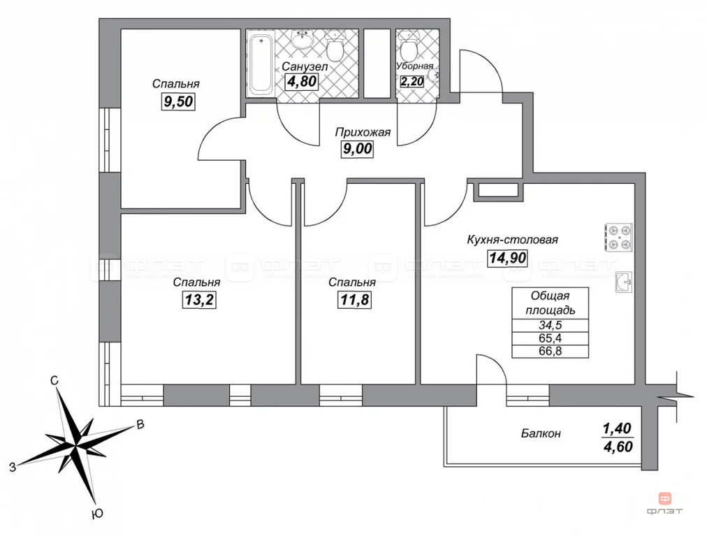 Продажа квартиры, Казань, ул. Академика Губкина - Фото 7