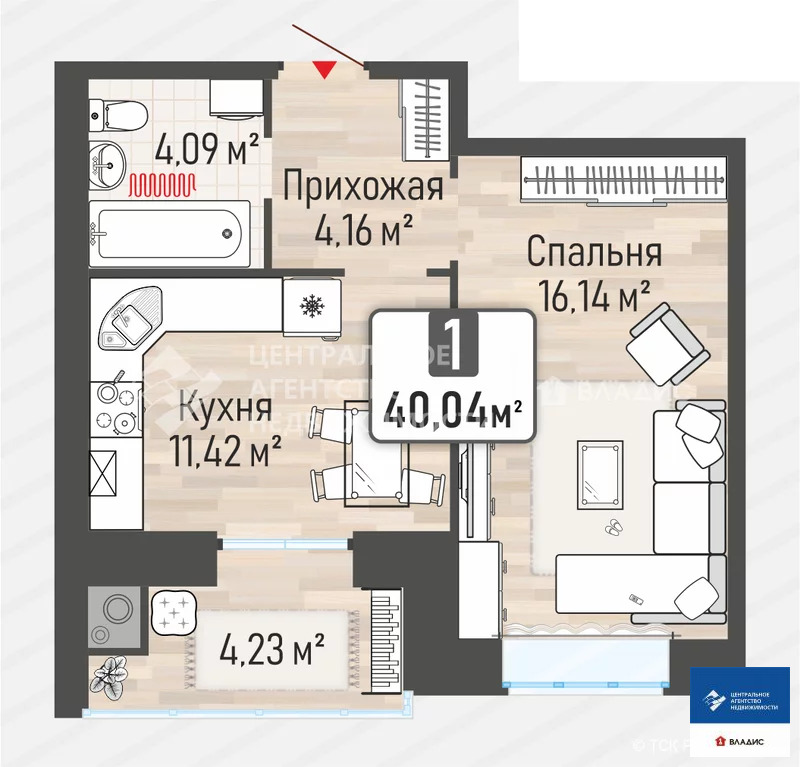 Продажа квартиры, Рыбное, Рыбновский район, Перспективная улица - Фото 4