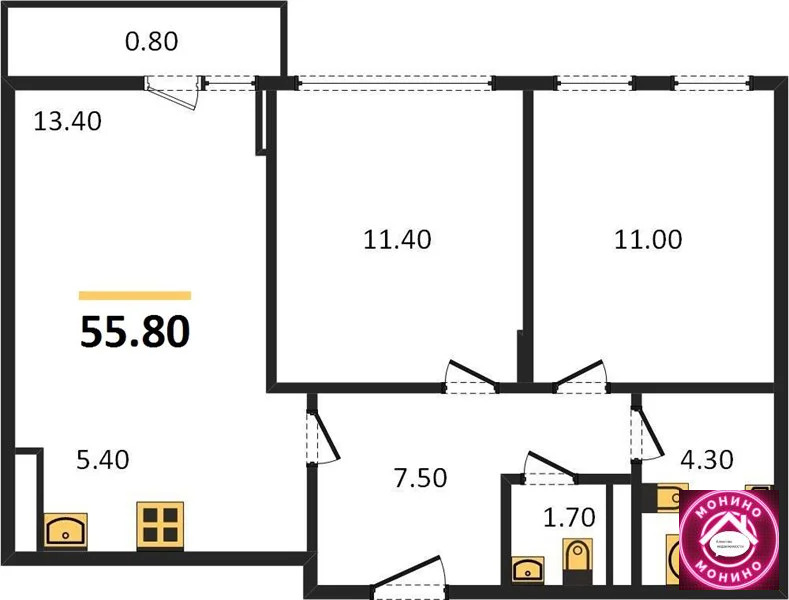 Продажа квартиры в новостройке, Коммунарка, Сосенское с. п., м. Улица ... - Фото 0