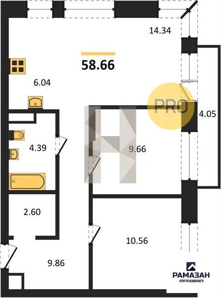 Продажа квартиры в новостройке, Казань, м. Проспект Победы, ... - Фото 1