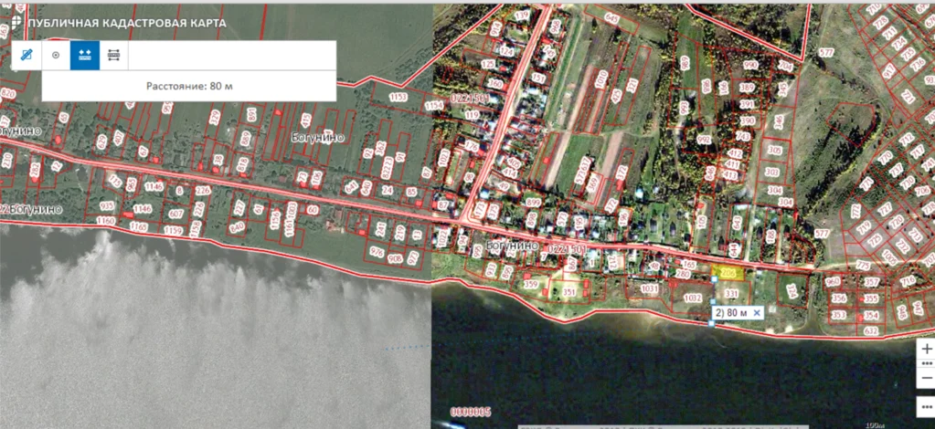 Богунино тверская область кадастровая карта