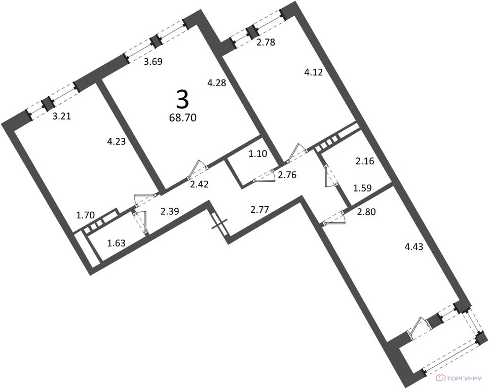 Продажа квартиры, Раево, Краснопахорское с. п., Ирландская улица - Фото 8