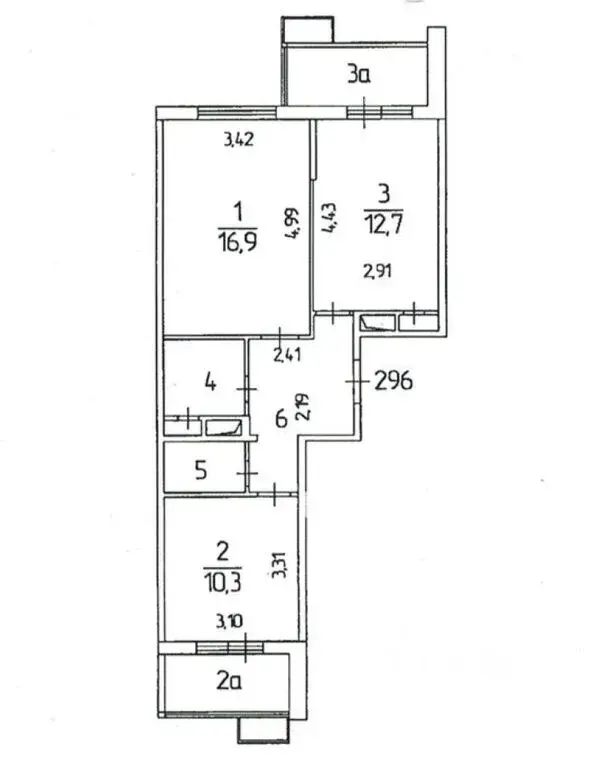 Продажа двухкомнатной квартиры 60.6м Долгопрудная аллея, 14к4, Москва, ... - Фото 24