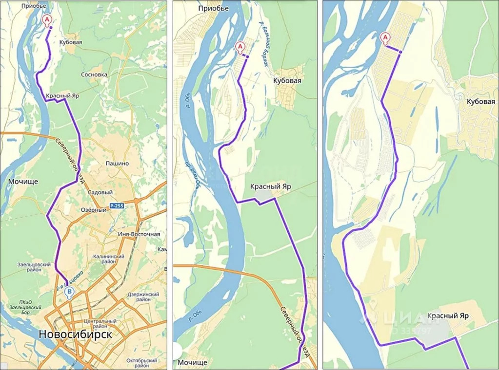 Красный яр новосибирская область карта