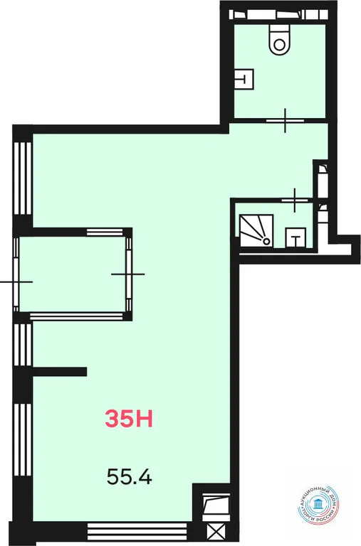 Помещение свободного назначения, 55.4 м - Фото 4